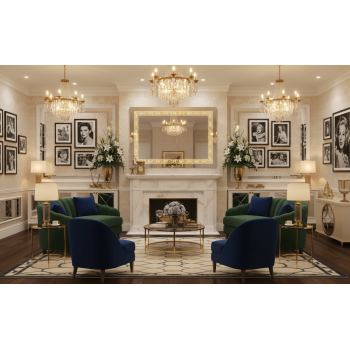 LED Anti-Fog Touch Sensor Wall Mirror with Integrated Lighting 1