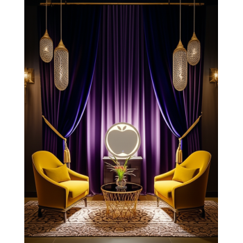 Apple Shape LED Bathroom Mirror with Backlit Glow 1