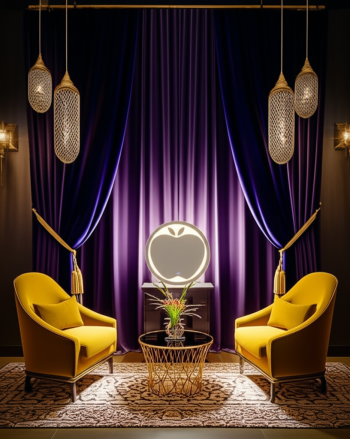 Apple Shape LED Bathroom Mirror with Backlit Glow 1