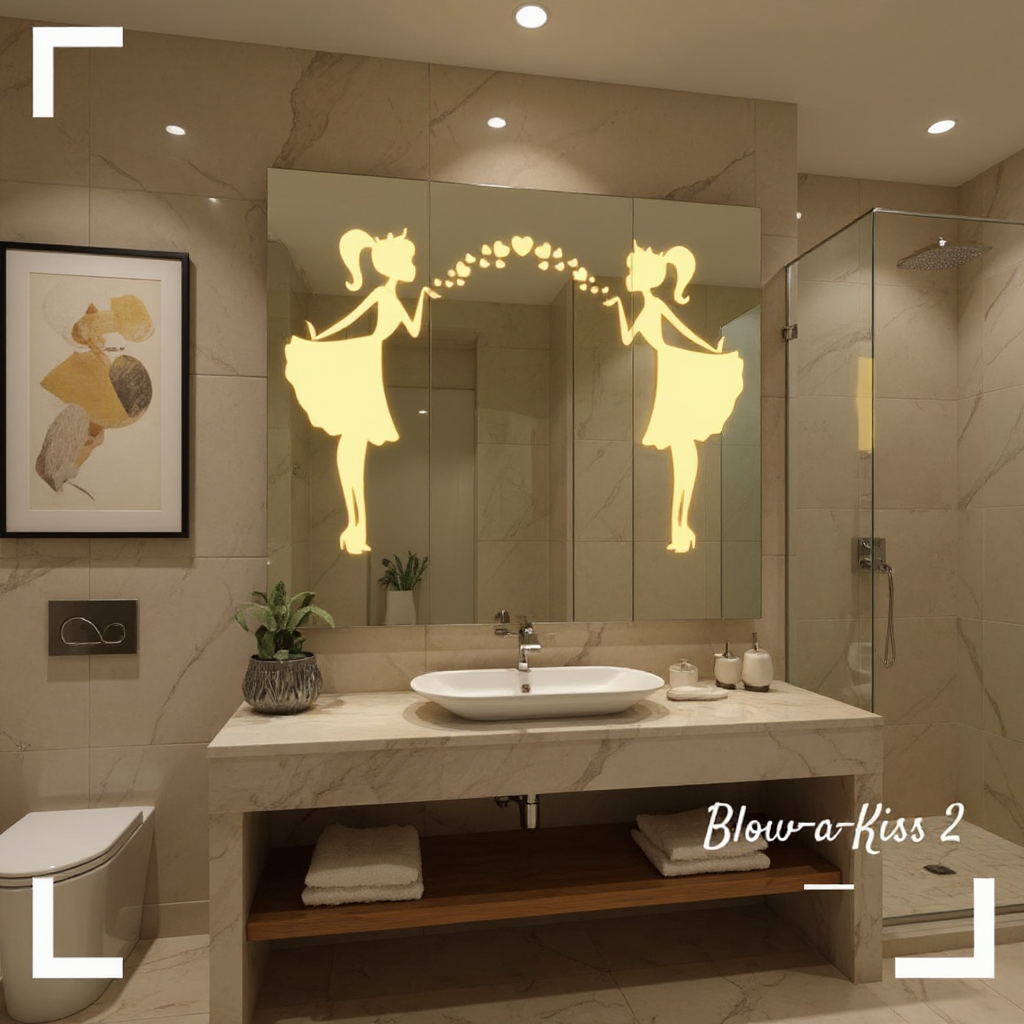 Blow-a-Kiss 2 Designer LED Mirror