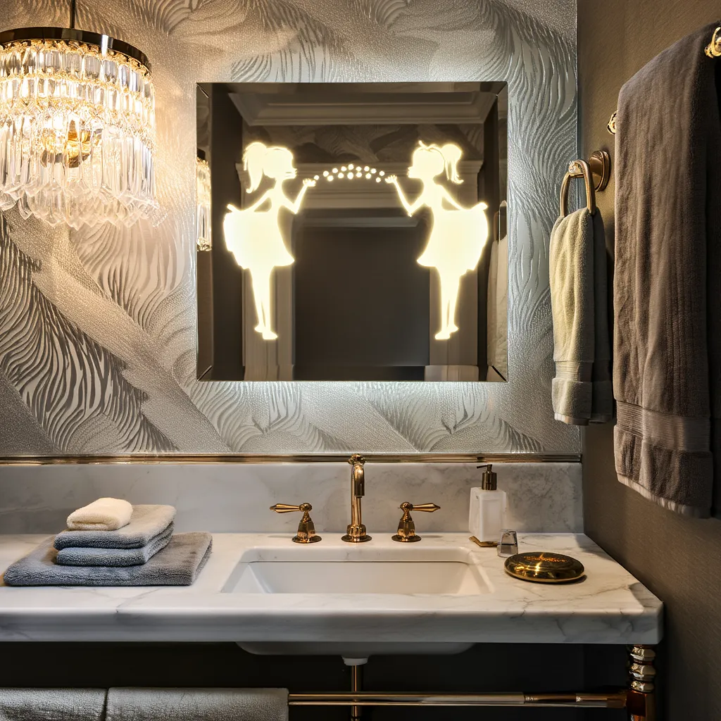 Blow-a-Kiss 2 Designer LED Mirror