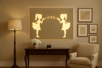 Blow-a-Kiss 2 Designer LED Mirror