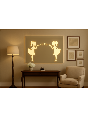 Blow-a-Kiss 2 Designer LED Mirror
