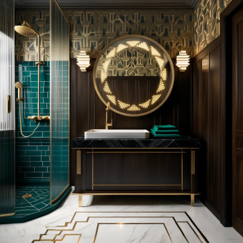 Round Chain-Link Frosted LED Mirror – Decorative Backlit Wall Mirror 3