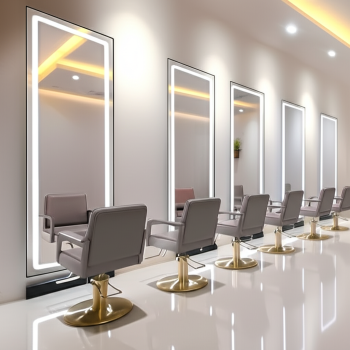 Salon LED Mirror with Full-Length Lighting for Professional Use 3