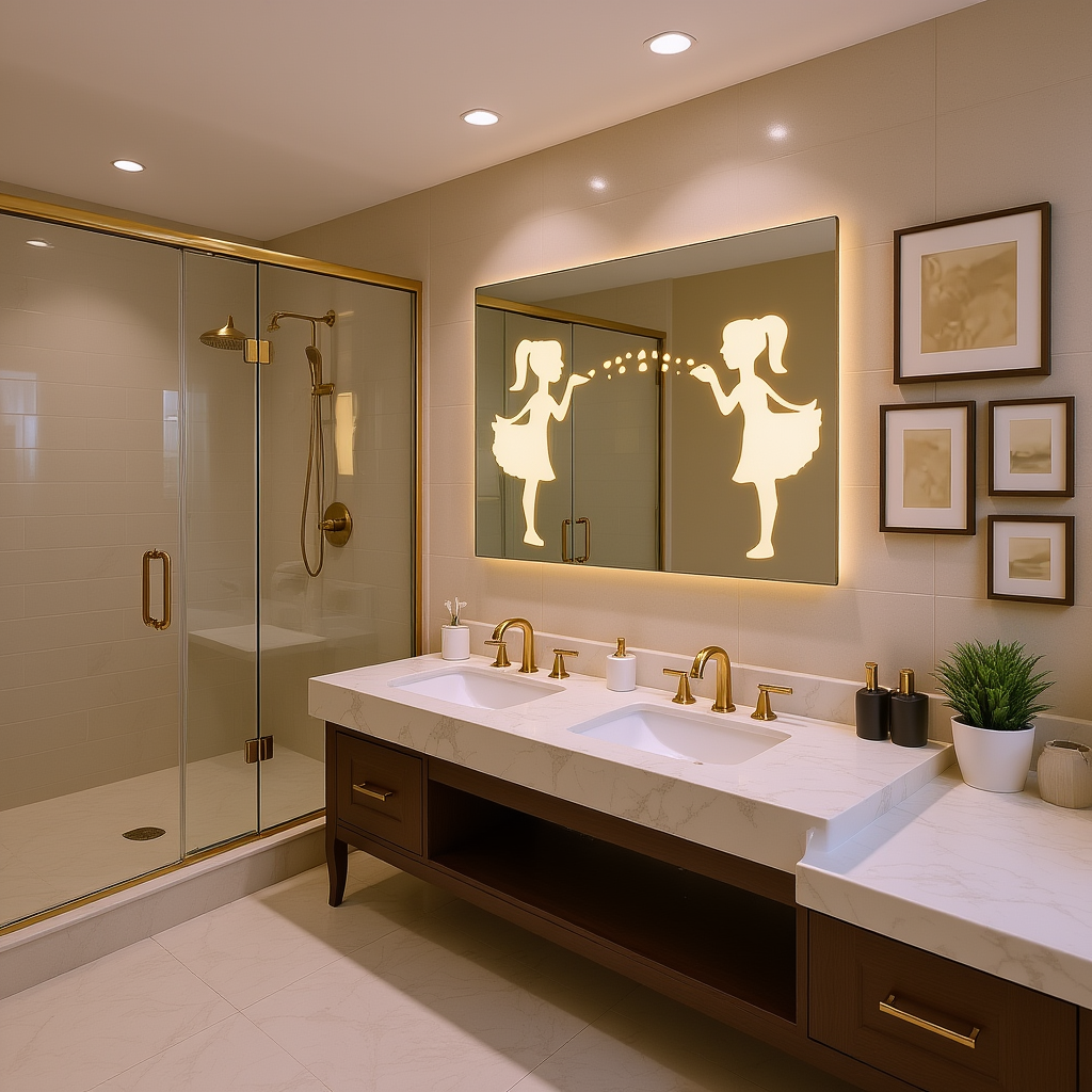 Blow-a-Kiss 2 Designer LED Mirror