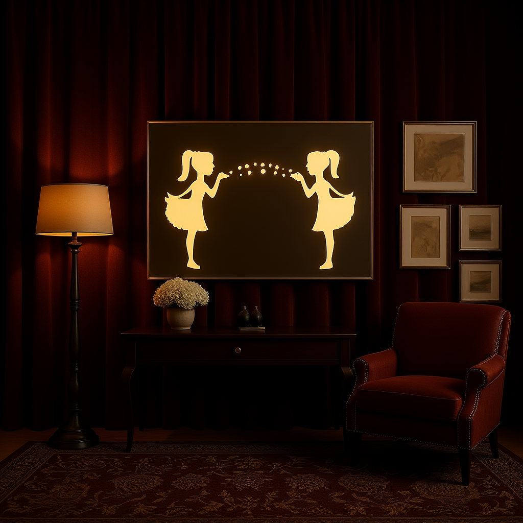 Blow-a-Kiss 2 Designer LED Mirror