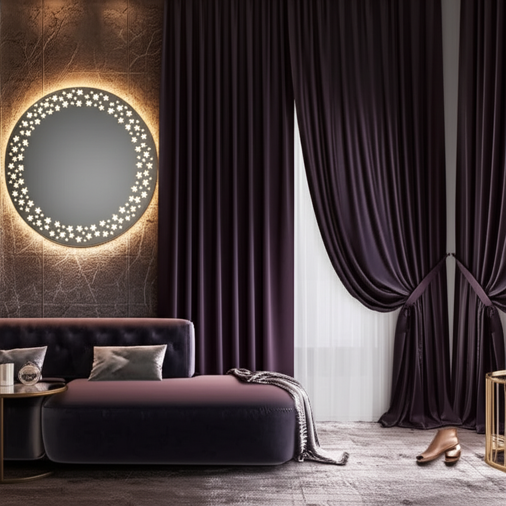 Twinkling Stars LED Bathroom Mirror – Illuminated Mirror with Starry Design and Touch Sensor 1