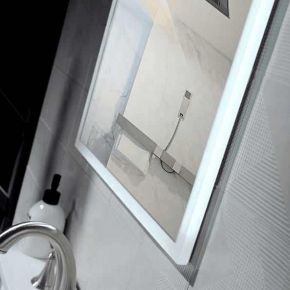 Frameless Decorative LED Mirror – Elegant Wall Mount Design