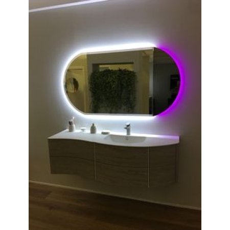 Lighted led mirror for bathroom.