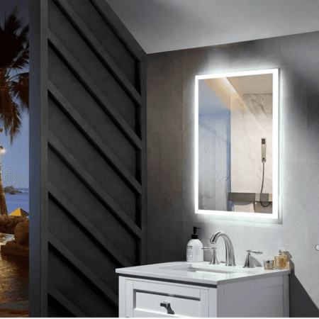 Frameless Decorative LED Mirror – Elegant Wall Mount Design