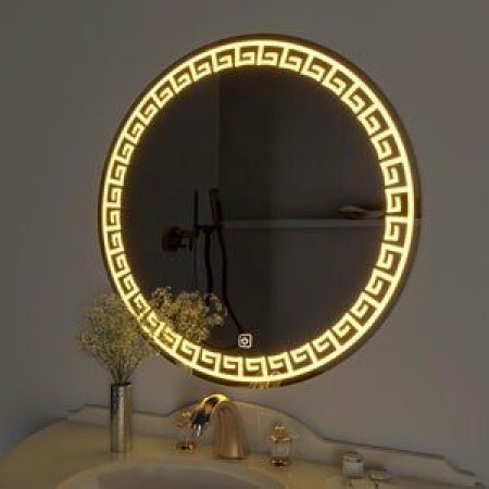 glamo mirrors greek key motif led round bathroom mirror 31085348454566 300x 1.jpg v1634213823 1