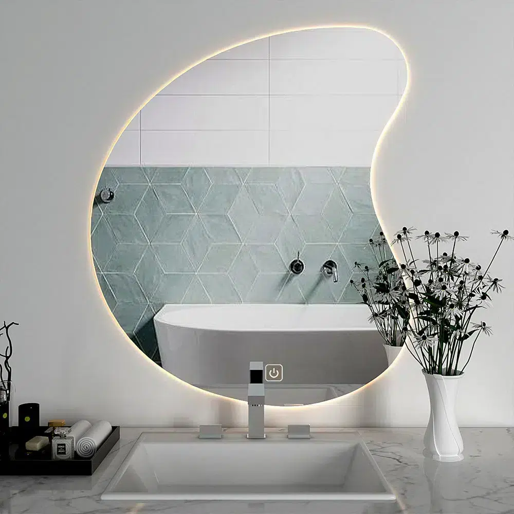 wallmantra mirrors designer organic shaped led bathroom mirror 32636723167398 1024x1024 1