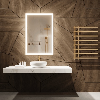 Cara Slimline Light Mirror – Sleek Vertical LED Mirror for Modern Spaces