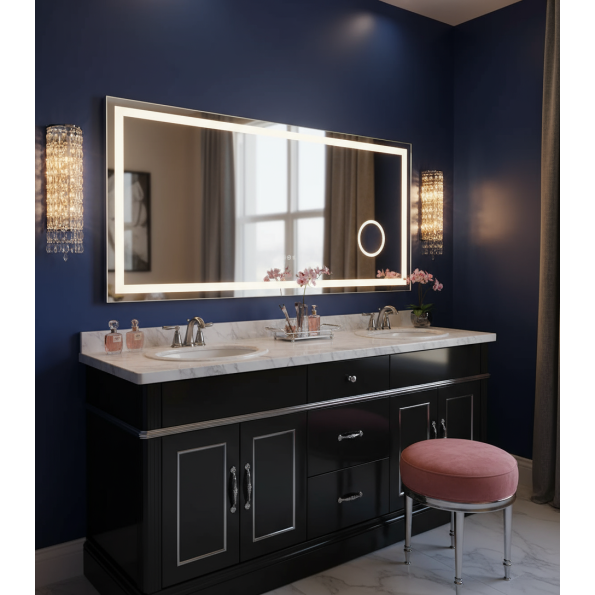 Hotel LED Mirror – Premium Wall-Mounted Light Mirror for Hospitality 1