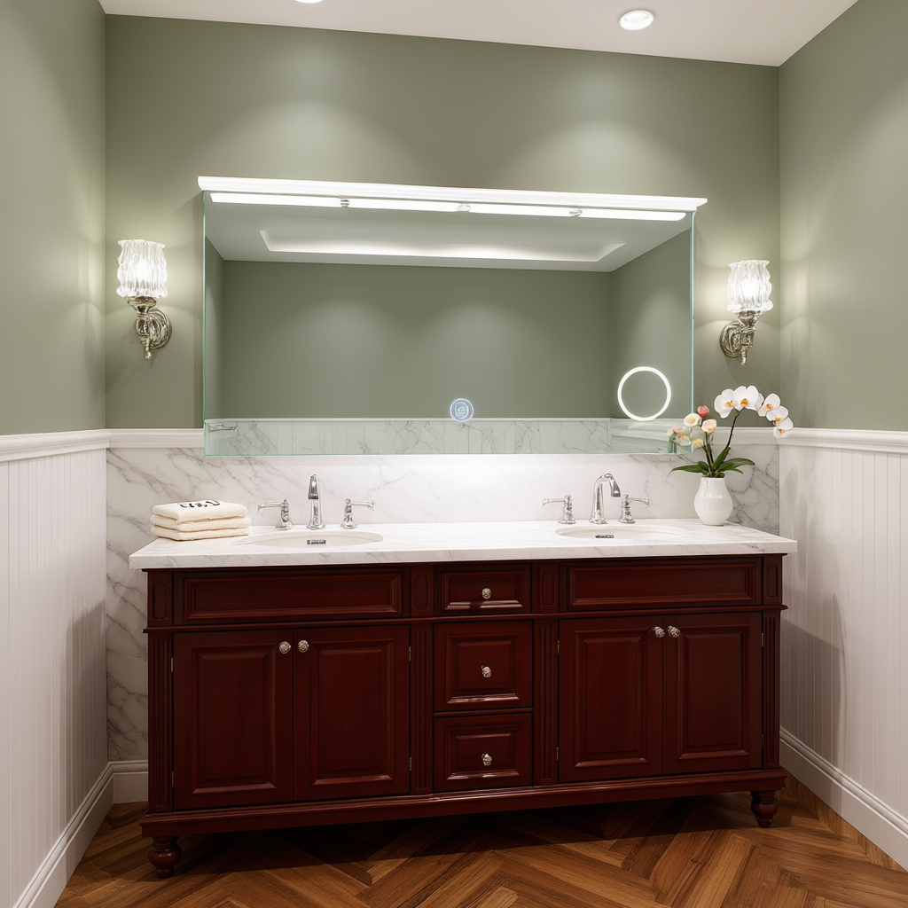 Lighted Bathroom Wall Mounted Mirror