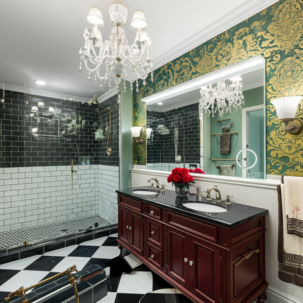 Lighted Bathroom Wall Mounted Mirror