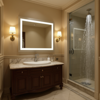 Luxury Suite LED Mirror with Anti-Fog & Backlight 4