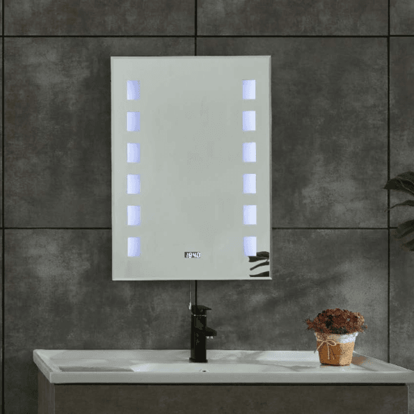 Cube Light Mirror – Modern LED Geometric Mirror for Contemporary Spaces