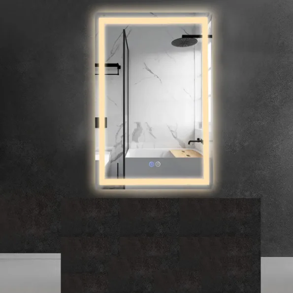 Aurora Tall Light Mirror – LED Bathroom Mirror with Touch Sensor and Anti-Fog Feature