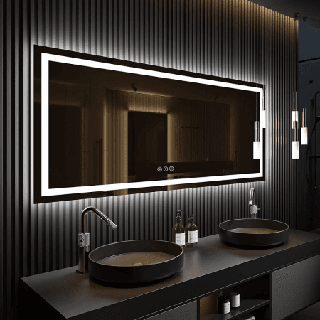 Premium Lighted Vanity Mirror with Touch Control - Adjustable LED Lighting for Makeup & Grooming