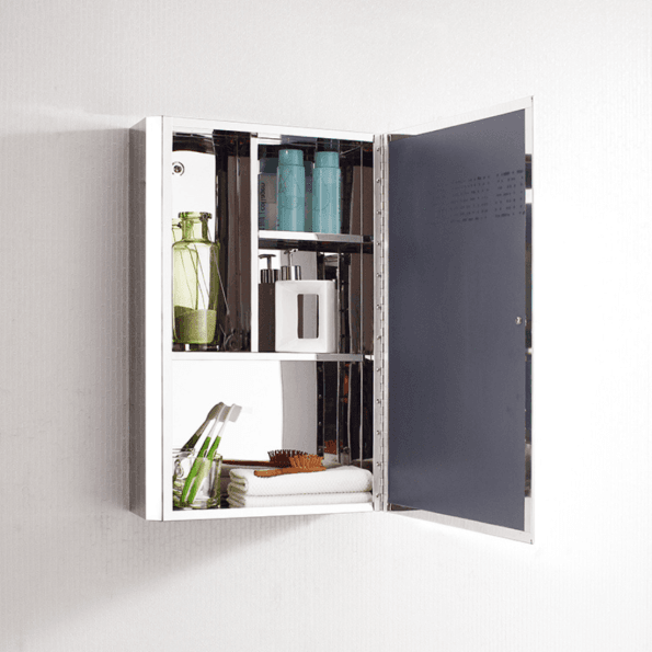 Smart Cabinet Light Mirror - LED Bathroom Mirror with Storage & Touch Control