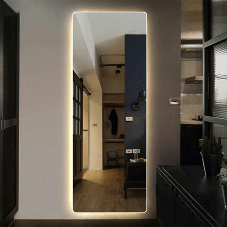 Office Lighted LED Mirror – Modern Illuminated Mirror for Workspaces (Multiple Sizes)