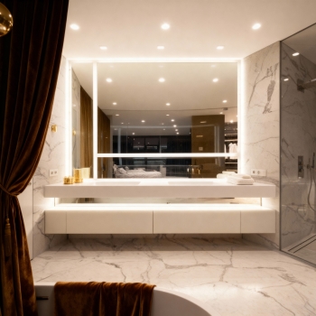 Bathroom Light Mirror – LED Vanity Mirror with Touch Control & Anti-Fog 1