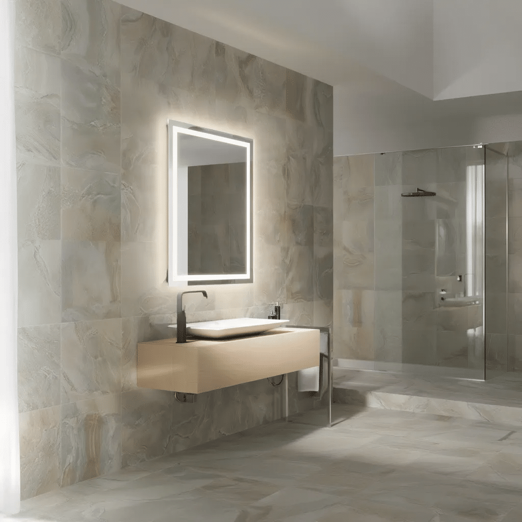 Premium Minimal LED Mirror with Soft White Lighting