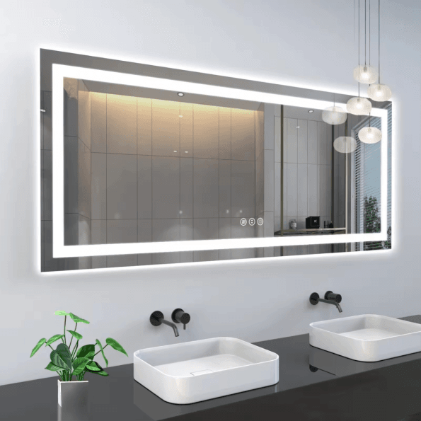 Premium Lighted Vanity Mirror with Touch Control - Adjustable LED Lighting for Makeup & Grooming