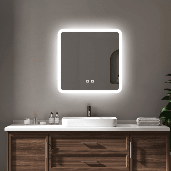 Professional Makeup Light Mirror with LED Lights - Adjustable Brightness & Magnification