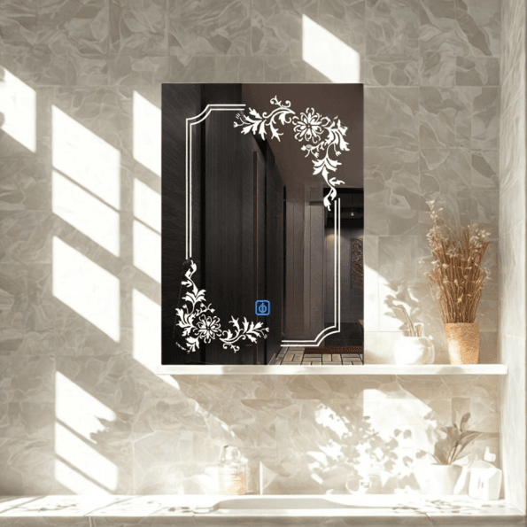 Premium LED Mirror - Modern Bathroom Mirror with Touch Control & Anti-Fog
