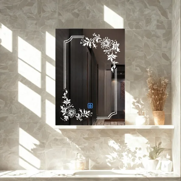 Premium LED Mirror - Modern Bathroom Mirror with Touch Control & Anti-Fog