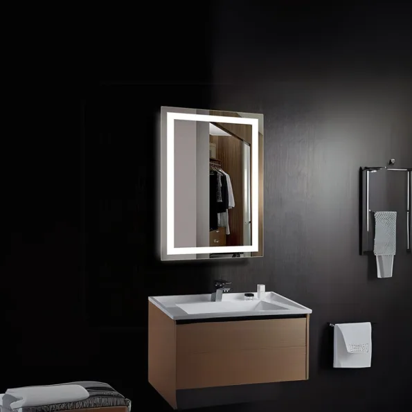 Modern Interior Light Mirror - Decorative LED Wall Mirror with Adjustable Lighting