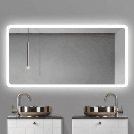 Modern Light Mirror - Frameless LED Bathroom Mirror with Touch Control