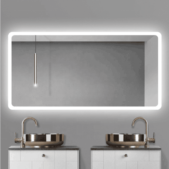 Modern Light Mirror - Frameless LED Bathroom Mirror with Touch Control