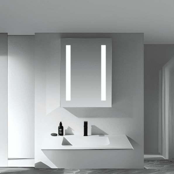 Bathroom LED Light Mirror with Anti-Fog - Modern Touch Sensor Vanity Mirror