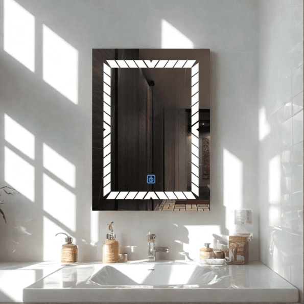 Premium LED Mirror - Modern Bathroom Mirror with Touch Control & Anti-Fog