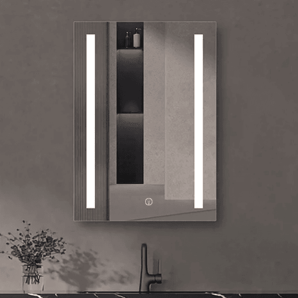 Bathroom LED Light Mirror with Anti-Fog - Modern Touch Sensor Vanity Mirror