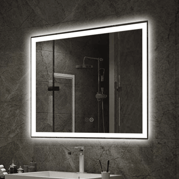 Minimalist LED Bathroom Mirror with Backlit light