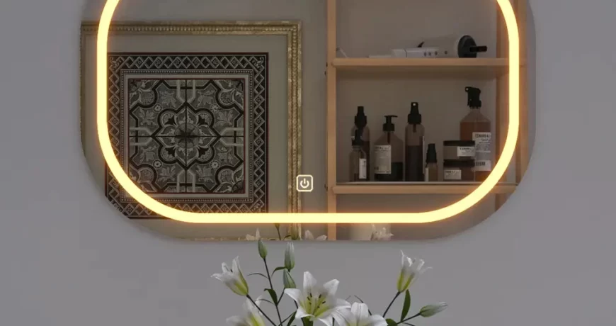 Curvy Rectangle Led Bathroom Mirror