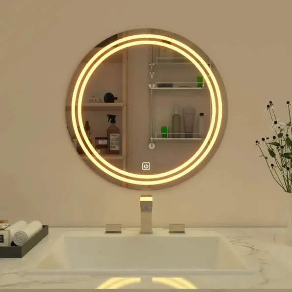 Glasgow Warm White Led Bathroom Mirror 001