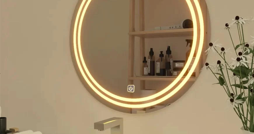 Glasgow Warm White Led Bathroom Mirror2