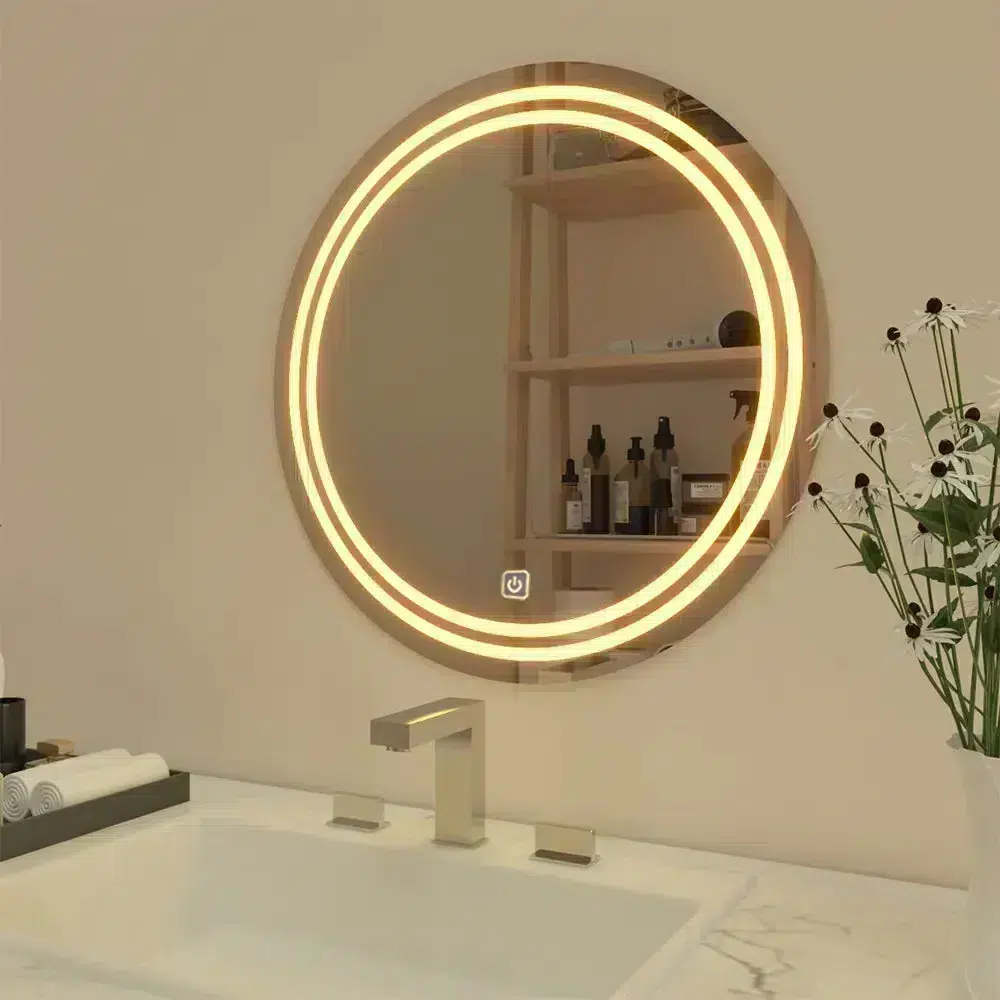 Glasgow Warm White Led Bathroom Mirror2