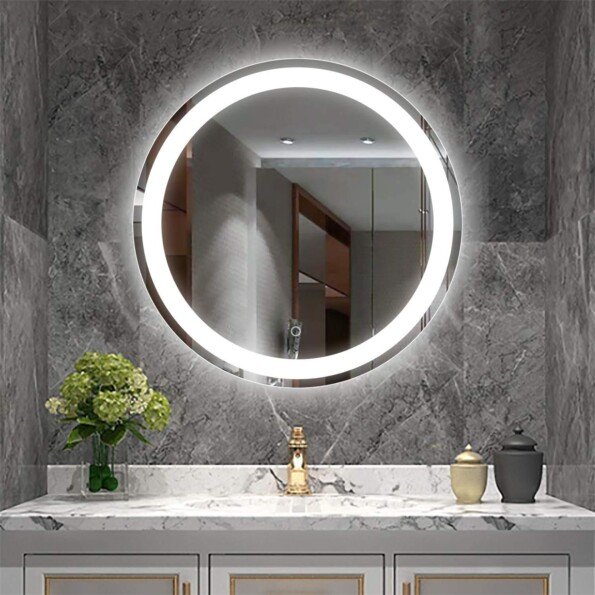 Led Bathroom Mirror with 3 Colors Swatches 001