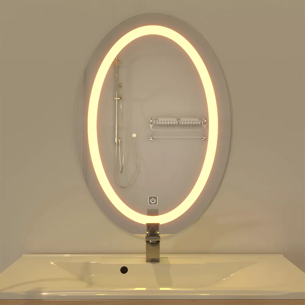 Modern Designed LED Oval Bathroom Mirror