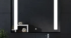 Square Designed 2 led mirror india 