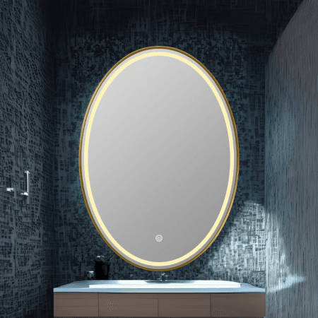 Premium Oval LED Bathroom Mirror – Smart Mirror with Defogger, Bluetooth & Custom Lighting