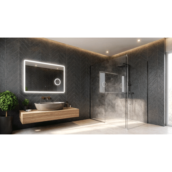 Modern LED Vanity Mirror with Bright Border Lighting