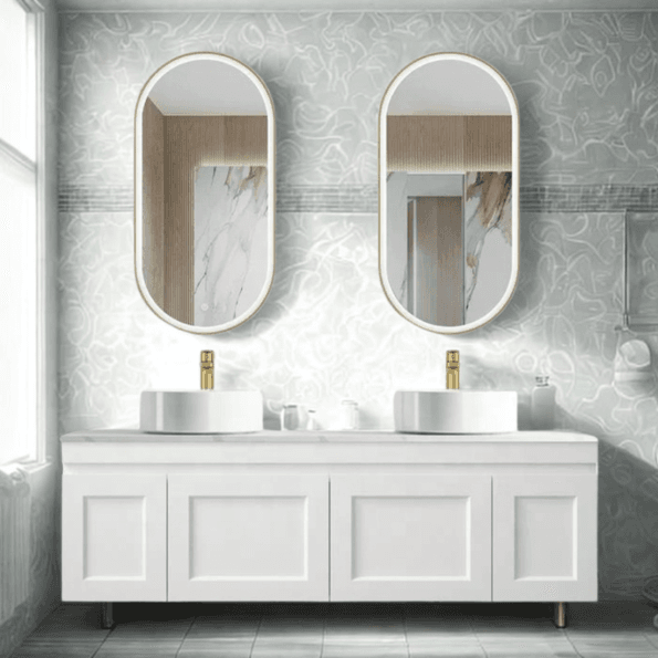 LED Bathroom Mirror with Lights – Smart Anti-Fog Vanity Mirror (Touch Control, 3 Lighting Modes, IP44 Waterproof)